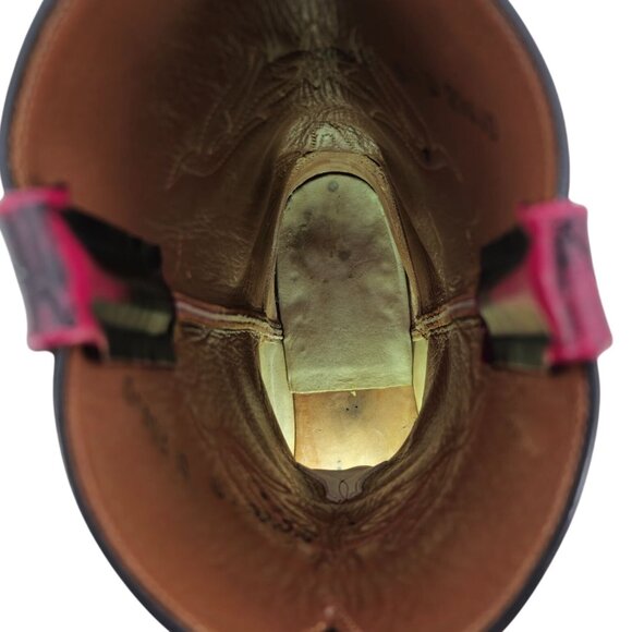 Lucchese FQ Ostrich Exotic Men 9D Black Cherry Leather Cowboy Western Boot Roper - Picture 13 of 14